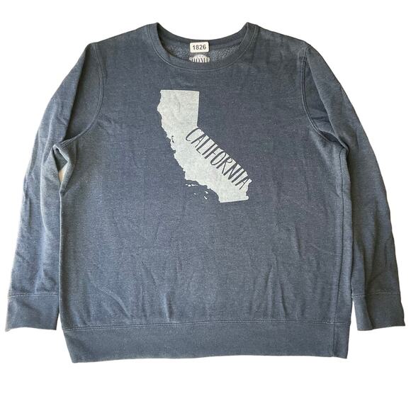 Home Free Women’s Long sleeve Sweatshirt size XL (16/18), Blue, California - Picture 1 of 8